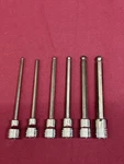 Snap-on 6pc 3/8" Drive Sae Long Ball Hex Bit Socket Set 5/32"-3/8" 206efabl. Fixed Price $129.99.