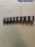 Craftsman Usa 9 Piece 3/8" Drive Sae 6 Point Shallow Socket Set Laser Etched. Fixed Price $24.99.