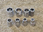 8 Snap On Socket 9/16 1/2 7/16 3/8 11/32 5/16 6 12 Point Usa Tmd 1/4" Drive Sae. Fixed Price $85.50.