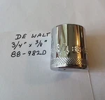 Dewalt 3/4" X 3/8" Dr Shallow Polished Chrome Socket 88-982d 6pt Free Shipping. Fixed Price $9.96.
