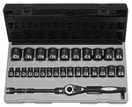 Grey Pneumatic 82629m 1/2" Drive 6 Point 29 Piece Metric Duo Socket Set New!. Fixed Price $246.21.