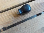 Snap-on Tm40as 1/4" Drive Stubby Black Hard Handle Socket Driver Usa. Vtg. Fixed Price $35.00.
