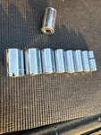 8pc Sears Craftsman Usa Nos Midlength Semi Deep Socket Set Rare +1 Used. Fixed Price $129.00.