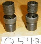 Snap-on Tools New 2 Piece 3/8 Dr. Metric Swivel Impact Sockets 13mm, 15mm 12 Pt.. Fixed Price $95.00.