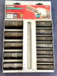 Craftsman 12-piece Metric Deep Impact Socket Set 1/2" Air Drive 6-pt Usa 9-15886. Fixed Price $69.00.