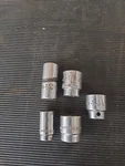 Mac Matco Assorted Sockets (5 Total). Fixed Price $35.00.