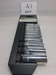 Pittsburgh Pro 1/4" Drive 10pc Sae Chrome Deep Wall Socket Set #61333 New. Fixed Price $19.75.