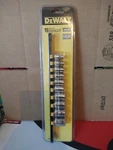 Dewalt 3/8" Drive 10 Piece Standard Sae 6 Pt Socket Rail Set Dwmt81546. Fixed Price $22.00.