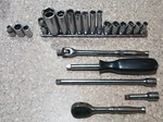 Snap On 1/4 Socket Set Sae 6pt 8pt Shallow Deep Ratchet Tm70b Tm4a Tm10f. Fixed Price $180.00.