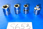 Snap-on Tools 4 Piece 3/8 Dr. Sae. Internal & External Pipe Plug Sockets. Fixed Price $70.00.