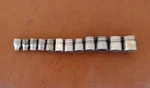 Snap-on 12 Piece 3/8" Dr. Point Sae Socket Set 1/4" - 7/8" Usa. Fixed Price $119.99.
