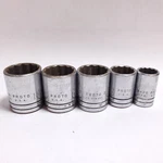 Proto 5 Pc. 1/2" Drive Shallow Sockets 1-1/16 - 5/8 12-point. Fixed Price $24.99.