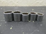S-k Standard Socket 5pc 12 Point 7/8, 13/16, 3/4, 11/16, 5/8. Fixed Price $25.00.