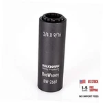 Impact Rated 2-in-1 Black Oxidized Spring-loaded Socket, 12 Point, Deep Socket. Fixed Price $56.09.