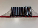 New Matco 8 Piece 1/4 Drive Sae 12 Point Deep Chrome Socket Set Sad82ta. Fixed Price $95.00.