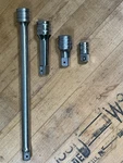 4 Pc Lot: Snap-on 1/2" Drive 10 Sx10, 3 Sx3 & 2 Sx2 Extensions A-2 Adapter. Fixed Price $119.00.