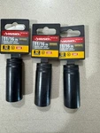 Lot Of 3 Husky Knurl Grip Deep Socket 11/16 Inch. Fixed Price $9.60.