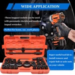 27pcs 3/4" Drive 6pt Pneumatic Impact Socket Sets Deep Set Metric 21-65mm. Fixed Price $131.39.