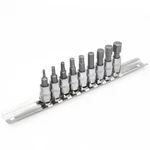 Dakcos Hex Bit Socket Set, 9 Piece, 1/4 Inch Drive, Sizes 3/32"-3/8". Fixed Price $21.99.