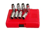 8pcs Sae/mm Socket Stud Screw Extractor Removal Installer W/inner Roller Grip. Fixed Price $52.99.