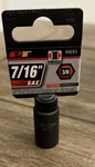 Performance Tool Socket M893 3/8 Inch Drive; 7/16 Inch; Standard; Impact. Fixed Price $5.95.