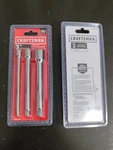 New Craftsman Cmmt34533 6" Extension Bar Set 3 Pc 1/4, 3/8 And 1/2" Drive Sae. Fixed Price $13.99.