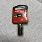 Craftsman Cmmt43002 7/16" 6 Point Shallow Socket Sae 3/8" Drive Chrome. Fixed Price $3.00.