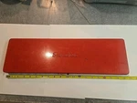 Snap-on Kra-281 Red Metal Tool Box With Compartments 19 1/2" X 6" 1 1/4". Fixed Price $35.00.