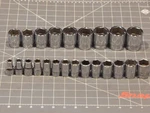 Snap On 23pc Metric 1/2" Drive Shallow Socket Set 10mm 32mm 6pt 6 Point Dr Twm. Fixed Price $613.79.