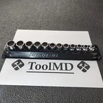 Snap-on Tools Usa New 12pc 3/8" Drive Metric 12-point Shallow Socket Set 212fmy. Fixed Price $299.95.