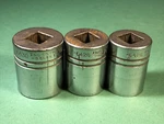 Vtg Indestro Select 3 Socket Lot 12-point 1/2" Drive 15/16" - 7/8" 13/16". Fixed Price $9.99.