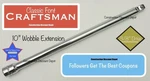 Craftsman 3/8" In. Drive X 10" Wobble Extension Bar. Fixed Price $15.96.
