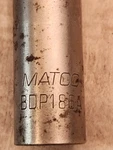 Matco Tools Bdp186a 3/8"-drive Sae 9/16" Deep Impact 6-point Socket. Fixed Price $16.87.