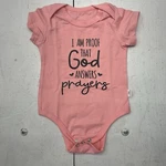 Pink One Piece Short Sleeve Button Snap Bottom Shirt Graphic Baby Girls 18 Mo. Fixed Price $10.00.