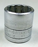 S-k Wayne Tools 45122- 11/16" Chrome Socket 3/8" Drive 12 Point Usa Sk. Fixed Price $10.95.