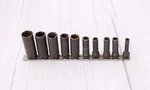 Snap-on 3/8" Drive Sae 6-point Black Oxide Vintage Deep Socket Set & Organizer. Fixed Price $165.00.