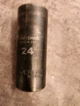 Craftsman 24mm Deep Impact Socket 1/2 Inch Drive Gk16086 6 Point Used. Fixed Price $13.87.