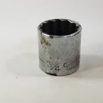 Craftsman 3/4 12 Point Socket 3/8 Drive Usa G. Fixed Price $9.99.
