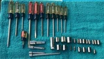 New Nos Craftsman Usa Tools, 37 Pieces, Screwdrivers, Torx, Sockets. Fixed Price $39.50.