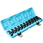 Duratech 11pcs 3/8" Impact Swivel Socket Set Shallow Wobble 8-19mm Metric. Fixed Price $51.99.