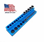 Mechanics Time Saver 1/4 Drive Magnetic Socket Holder Metric Deep Organizer Usa. Fixed Price $19.99.