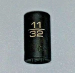 Matco "adv" Ap116v, 1/4 Dr. 11/32" Impact Socket, Shallow, 6pt. *new*. Fixed Price $13.29.