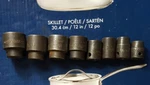 Snap On Mac Tools 8 Impact Sockets 3/8 Drive U1. Fixed Price $59.99.
