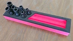 Snap-on Tools Usa New 7-pc Sae 3/8" Swivel Impact Socket Red Pro-fi Foam Set. Fixed Price $489.99.