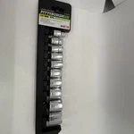 Pittsburgh Pro 3/8 Drive 10 Pc Sae Chromem Socket Set, 12 Pt. Fixed Price $12.00.