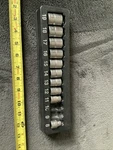 Snap On 3/8 Drive Shallow Socket Set, Missing 2 Sockets, Metric, 6pt.. Fixed Price $104.99.