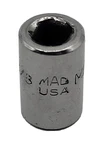 Mac Tools Usa M126r 3/8" Sae Shallow Socket 6 Point 1/4" Drive Chrome. Fixed Price $9.99.
