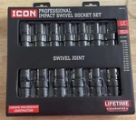 Icon 13um-13 Professional Impact Swivel Socket Set 1/2 Drive 59763 New. Fixed Price $119.99.