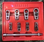 Snap Sale On Blue Point 8pc 3/8 Drive 6-point Sae Ratcheting Crowfoot Wrench Set. Fixed Price $225.00.