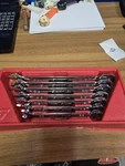 Snap-on 7pc Ratcheting Combination Wrench Set Sae Pakty245 3/8-3/4in. Fixed Price $315.00.